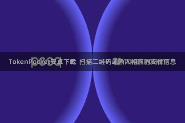 TokenPocket安卓下载  扫描二维码或输入相应的支付信息
